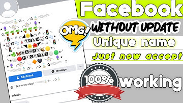 FB UNIQUE NAME WITHOUT UPDATE| FB INVISIBLE SYMBOL NAME ACCEPT 2023| FB NAME CHANGE