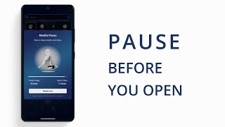 Mindful Pause — A Moment Before Opening Apps | Yin Yang Launcher screenshot 1