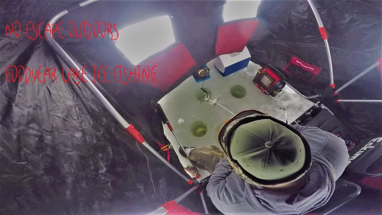 Goodyear Lake Ice Fishing round 2! YouTube