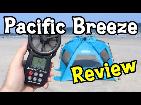 Pacific Breeze Easy Setup Beach Tent Deluxe XL | REVIEW VIDEO