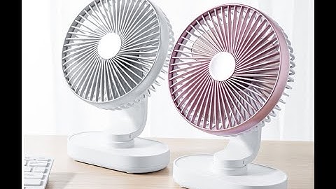 Quạt tích điện để bàn cỡ lớn xoay tự động - Quạt sạc tích điện dùng 12h liên tục bền, khỏe mạnh mẽ