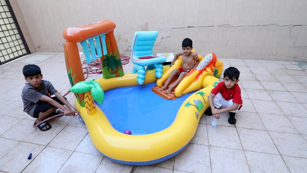 انس جاب مسبح صغير ! شوفوا نواف ايش صار له