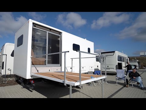 Video: Dieses Zweistöckige Wohnmobil Verfügt über Einen Aufzug Und Eine Verglaste Lounge