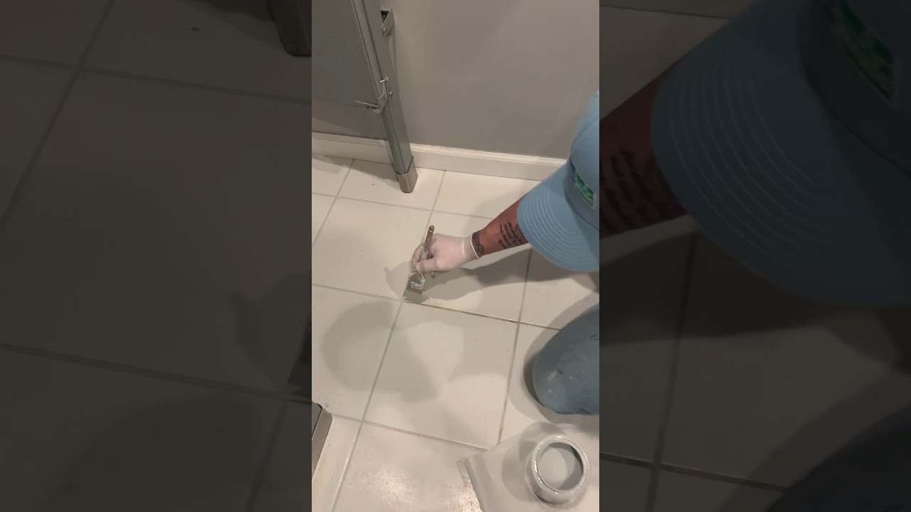 Tile Grout Color Staining in Middletown, NJ by The Grout Medic Part 2