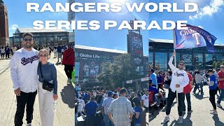 RANGERS WORLD SERIES PARADE VLOG ⚾️ | Over half a million people attended!😮