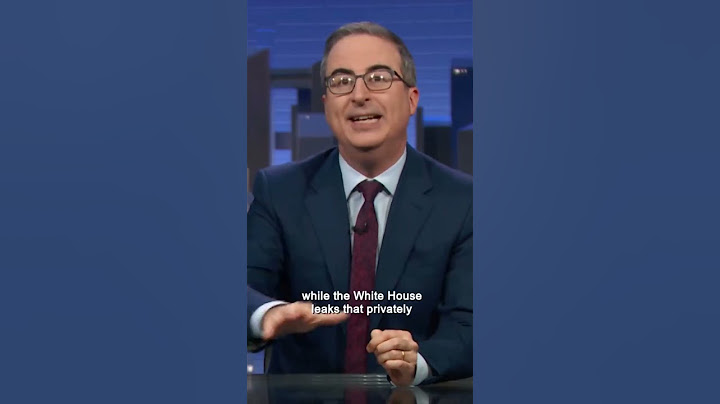 John Oliver drops truth bombs on Israel/Gaza Conflict