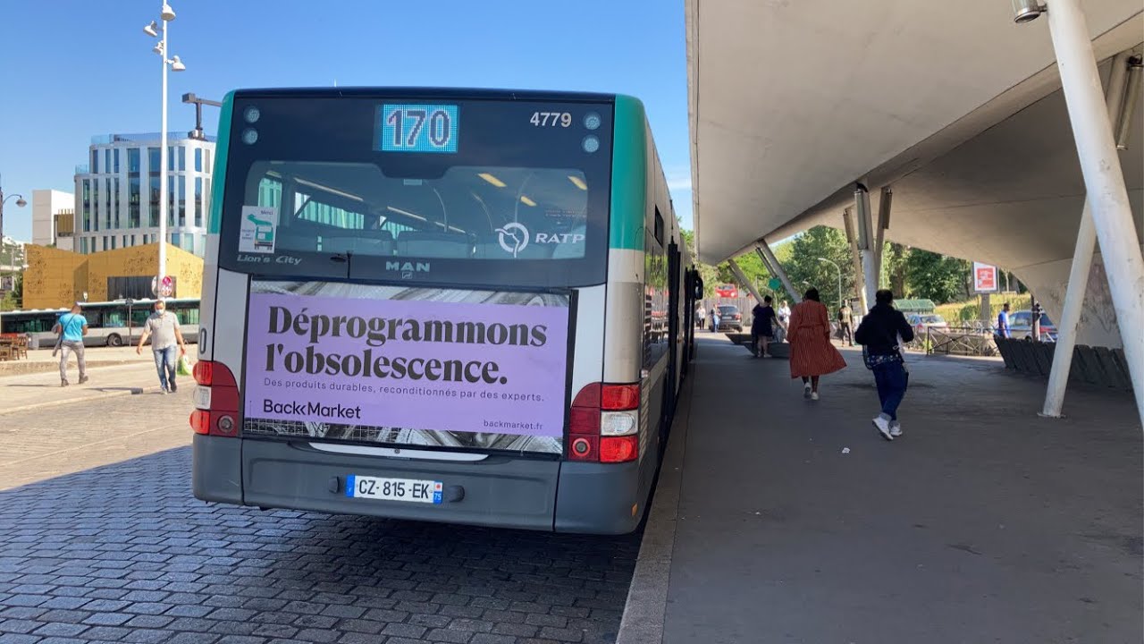 Bus RATP — Ligne 170 — Porte des Lilas — Gare de Saint