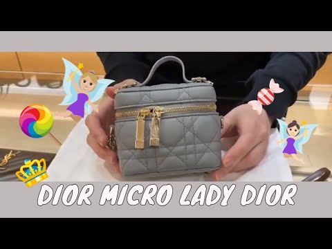 DIOR: Micro Lady Dior Vanity Case 