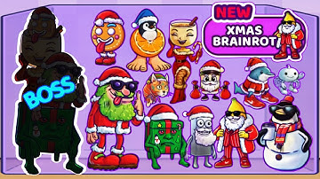 New update❇️⁉️XMAS BRAINROT  - MERGE FELLAS | FINAL BOSS - New Update‼️Reaching Max Level!