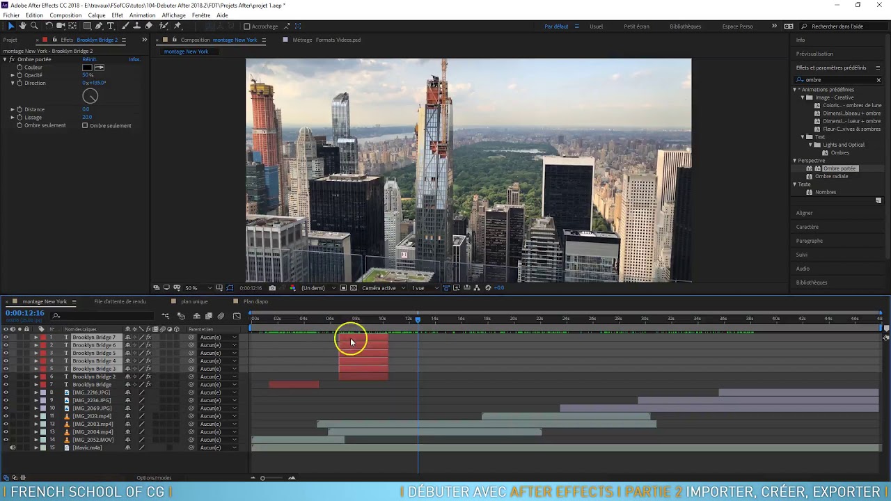 After Effects Cc 2018 Auf Englisch Umstellen Tuto Débuter avec After Effects CC 2018, partie 2 - YouTube