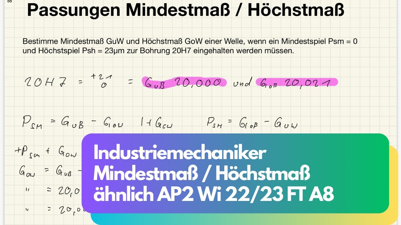 Mindestmaß und Höchstmaß AP2 Wi22/23 FT A8