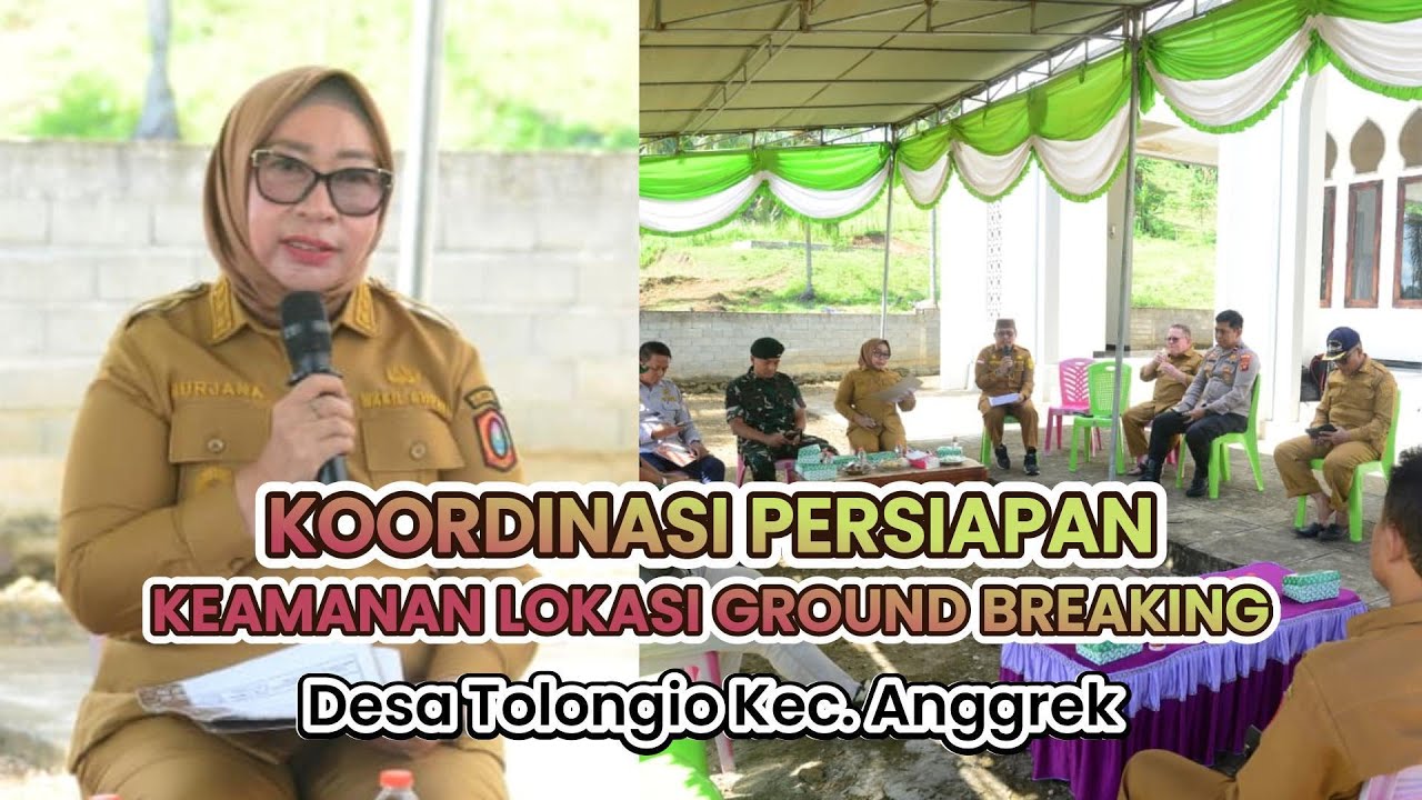 RAPAT KOORDINASI PERSIAPAN KEAMANAN DILOKASI GROUND BREAKING || GORONTALO UTARA
