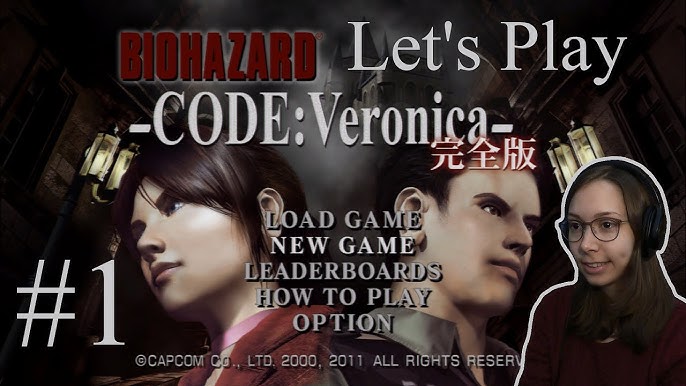 Resident Evil Code Verônica Let's play parte 1 (FACE CAM) [LIVE] 