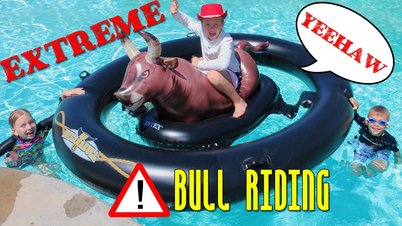 bull ride for pool