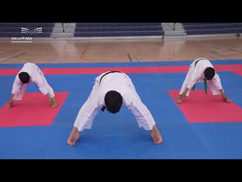 درس الصف الرابع الإحماء الخاص لوقفة الارتكاز الأمامي زنكتسو داتشي من التحرك للأمام