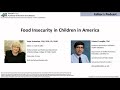 Food Insecurity in Children