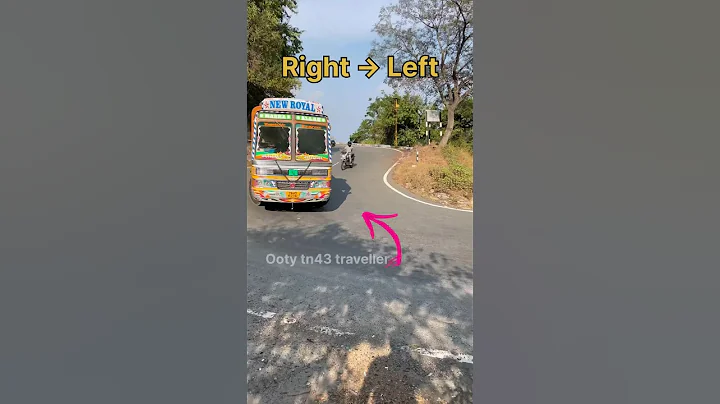 Leyland truck makes a perfect turn in a sharp u turn ghat road #drivingskills #trucklover #lorry