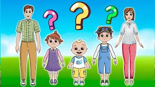 Coloring Let&#39;s go have fun finding Cocomelon clothes part #2 🥰😍Drawing Toys for kids