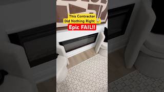 Terrible Contractor Strikes Again 🤯 Home Inspection Nightmares #shorts