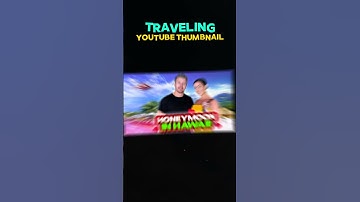 traveling YouTube thumbnail design #photoshop #graphicdesign #thumbnail