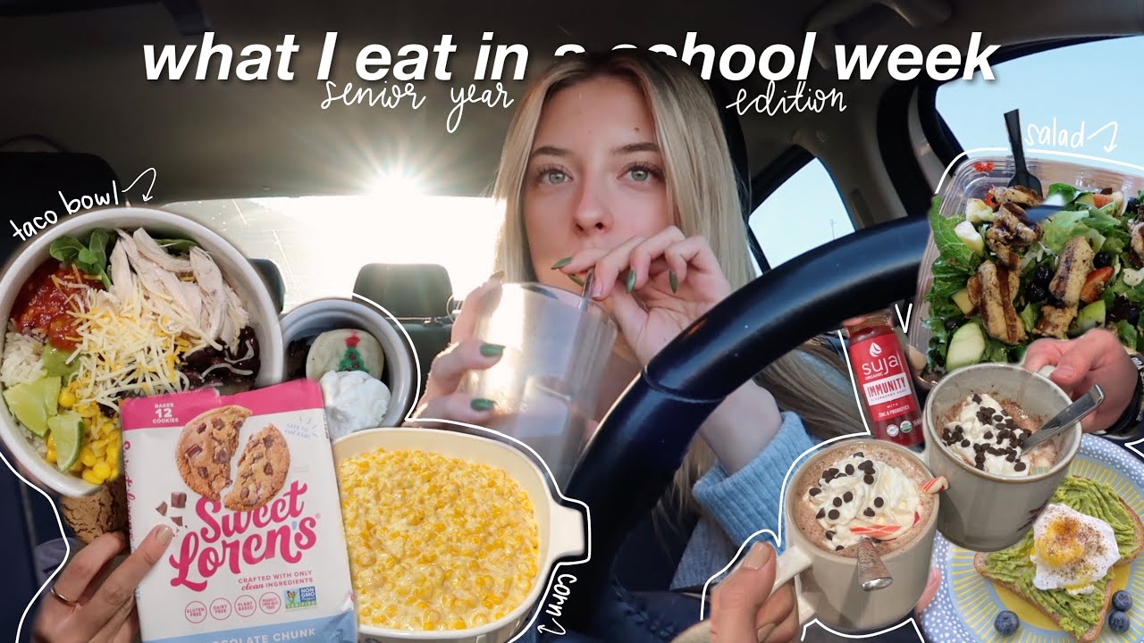 realistic what I eat in a week as a high school student