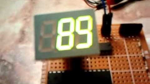 Voltmeter ATMega 8 74HC595 shift register