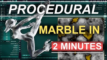 Blender 2.8 : Procedural Marble Textures (In 2 Minutes!!!)