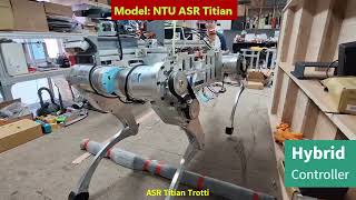NTU ME ASR Lab. Research Updates on Quadruped Robots (ASRobotics & ASR Titian)