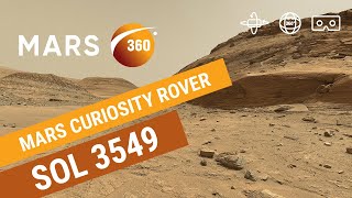 Mars 360: NASA's Mars Curiosity Rover - Sol 3549 (360video 8K)