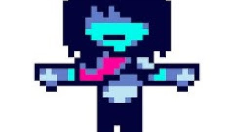 Flipaclip pixel contest level one but kris from deltarune