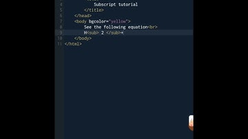 Subscript tutorial #hacker #coding #LearnHTML #language #html #programming #javascript #code
