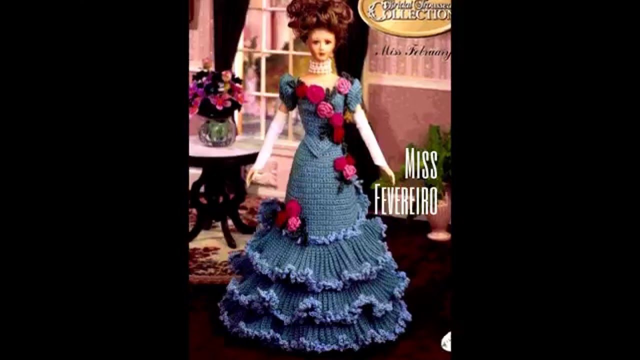 Vestido de noite clássico para bonecas Barbie, Vestidos de boneca