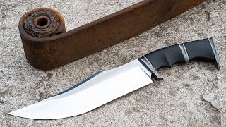 Knife Making - Bowie from Leaf Spring