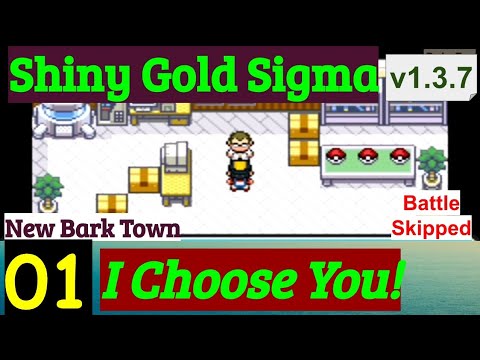 Let's Play Pokemon Shiny Gold Version X Part 1 - New Bark Town