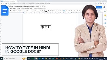 How to Type in Hindi in Google Docs?