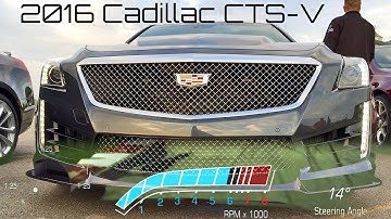2016 Cadillac CTS-V - PDR Track Drive Video + Data Overlay