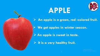 A for Apple Learn fruits for Kids