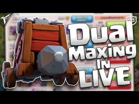 DUAL MAXING IN LIVE SIGNORI !! Clash of clans - DUAL MAXING IN LIVE SIGNORI !! Clash of clans