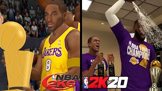Evolution of Winning the Championship Cutscenes in NBA 2K Games (NBA 2K - NBA 2K20)