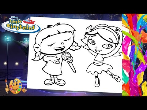 Coloring Little Einsteins :  Annie and June  |Coloring pages  | Coloring book |