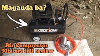 Full Review Oil Free Air Compressor 30Liters | OUTSTANDING AIR COMPRESSOR | Unboxing Air Compressor