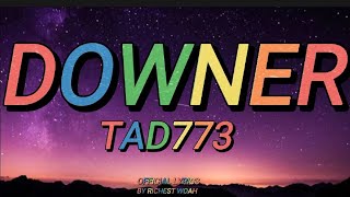 TAD773 - Downer(Official Lyrics) @TAD 773