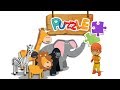 라차맨 퍼즐놀이 | 낱말놀이 | Puzzle Play | Animal | 사자 | 얼룩말 | 기린 | 코끼리 | 고릴라
