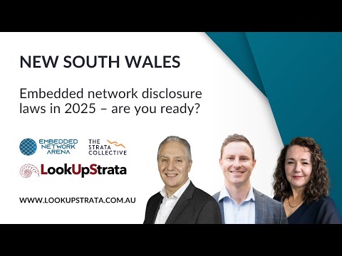 YouTube video about changes in NSW to embedded networks in owners corporations