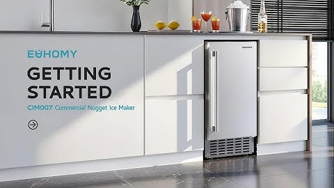 EUHOMY| First-Time Setup: Cleaning and Operating Your Commercial nugget Ice Maker #euhomy #icemaker