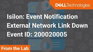 Isilon: Event Notification: External Network Link Down - Event ID: 200020005