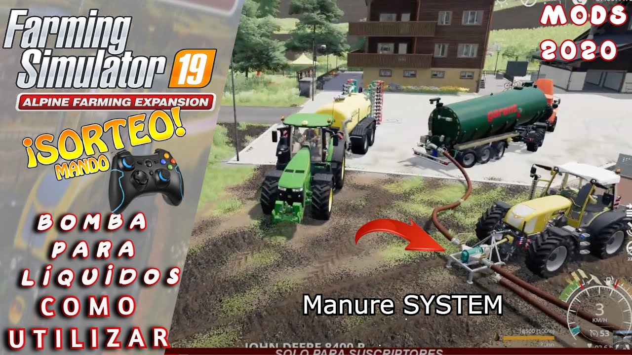 Farming Simulator 19 BOMBA PARA LÍQUIDOS Manure SYSTEM COMO UTILIZAR 🟢 ...