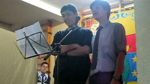Gonzalo Solano y Jaime Palos en su monlogo.