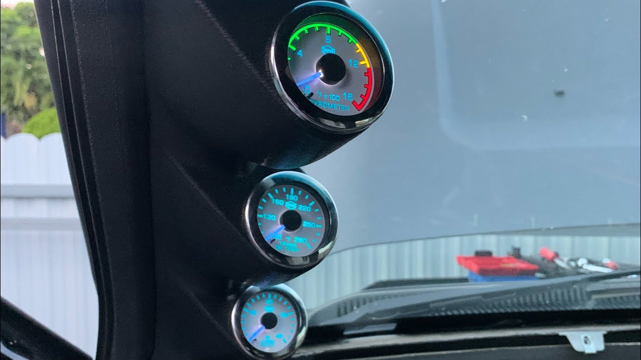 7.3 Excursion ISSPRO Pillar Gauge install YouTube