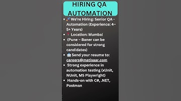 Testing Jobs | QA Jobs| Automation Testing Jobs| Rd Automation Learning